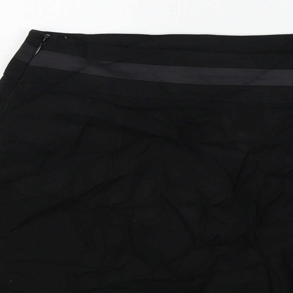 Lipsy Womens Black Colourblock Bermuda Shorts Size 10