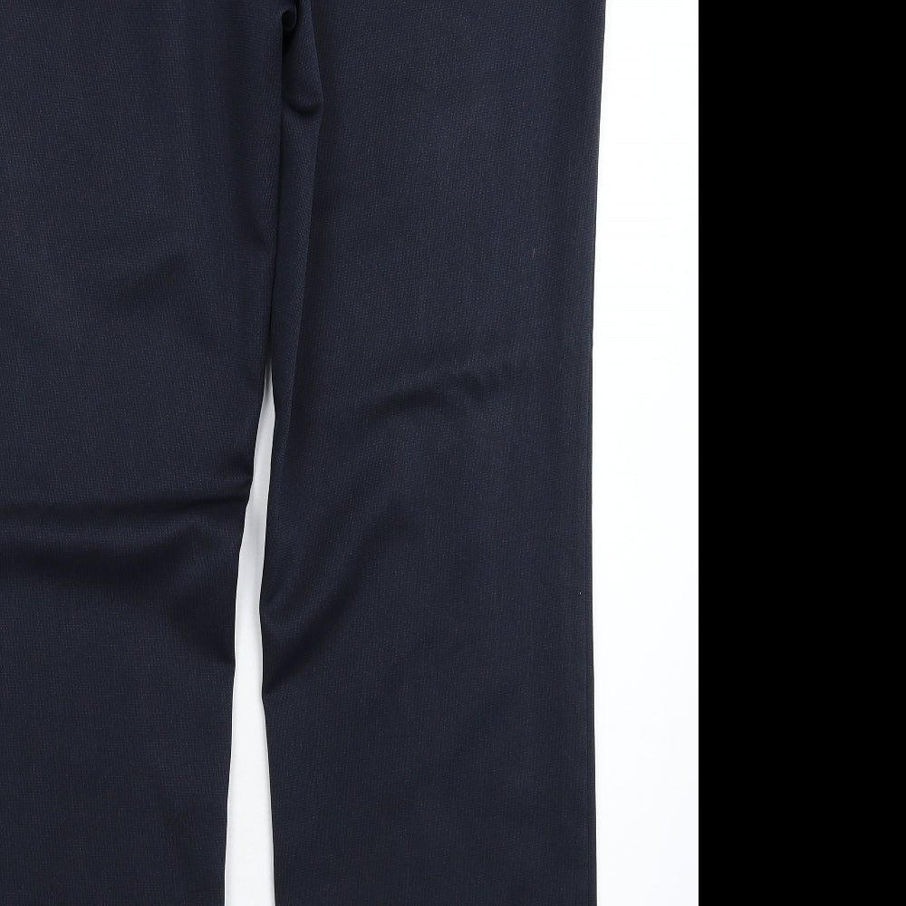 F&F Womens Blue Dress Pants Trousers Size 16 L30 in