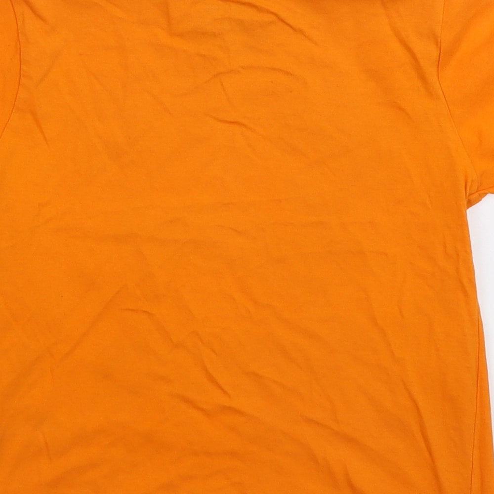 Rebel Boys Orange Basic T-Shirt Size 4-5 Years