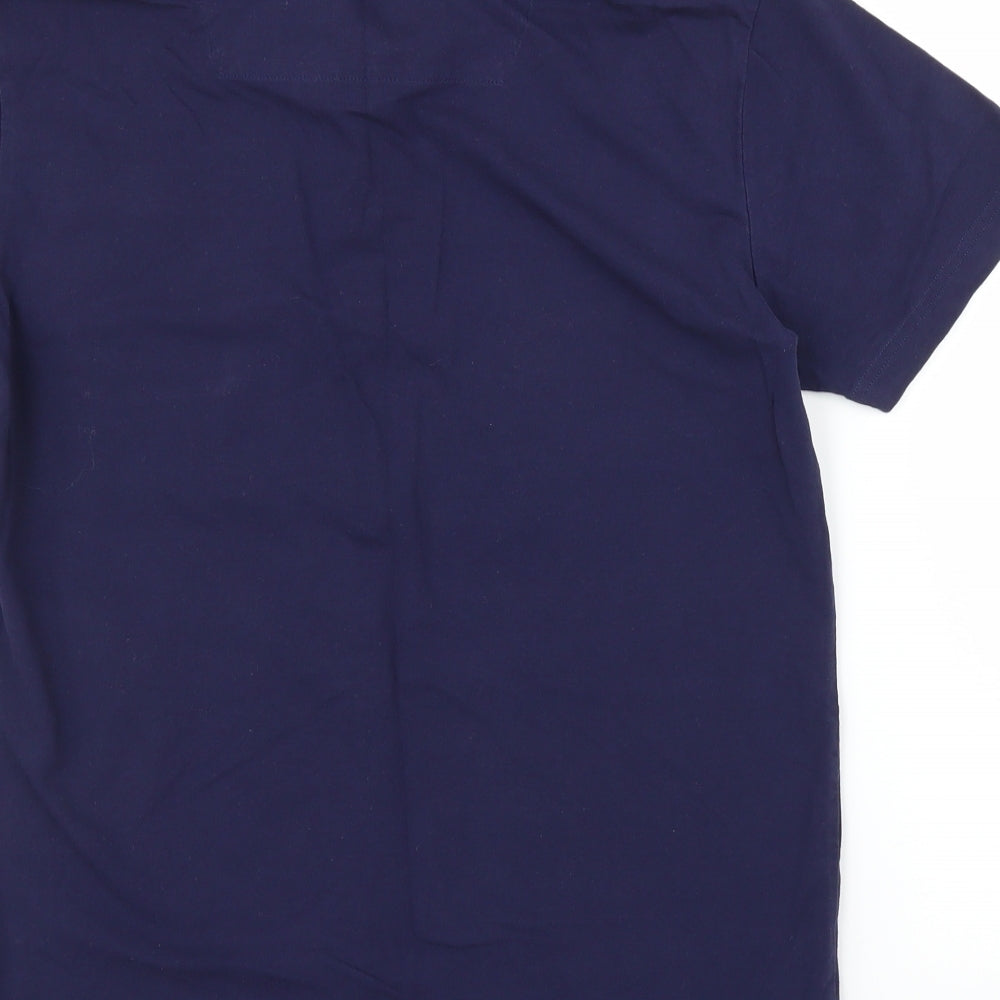 Strength & Honour Mens Blue Polo Size M