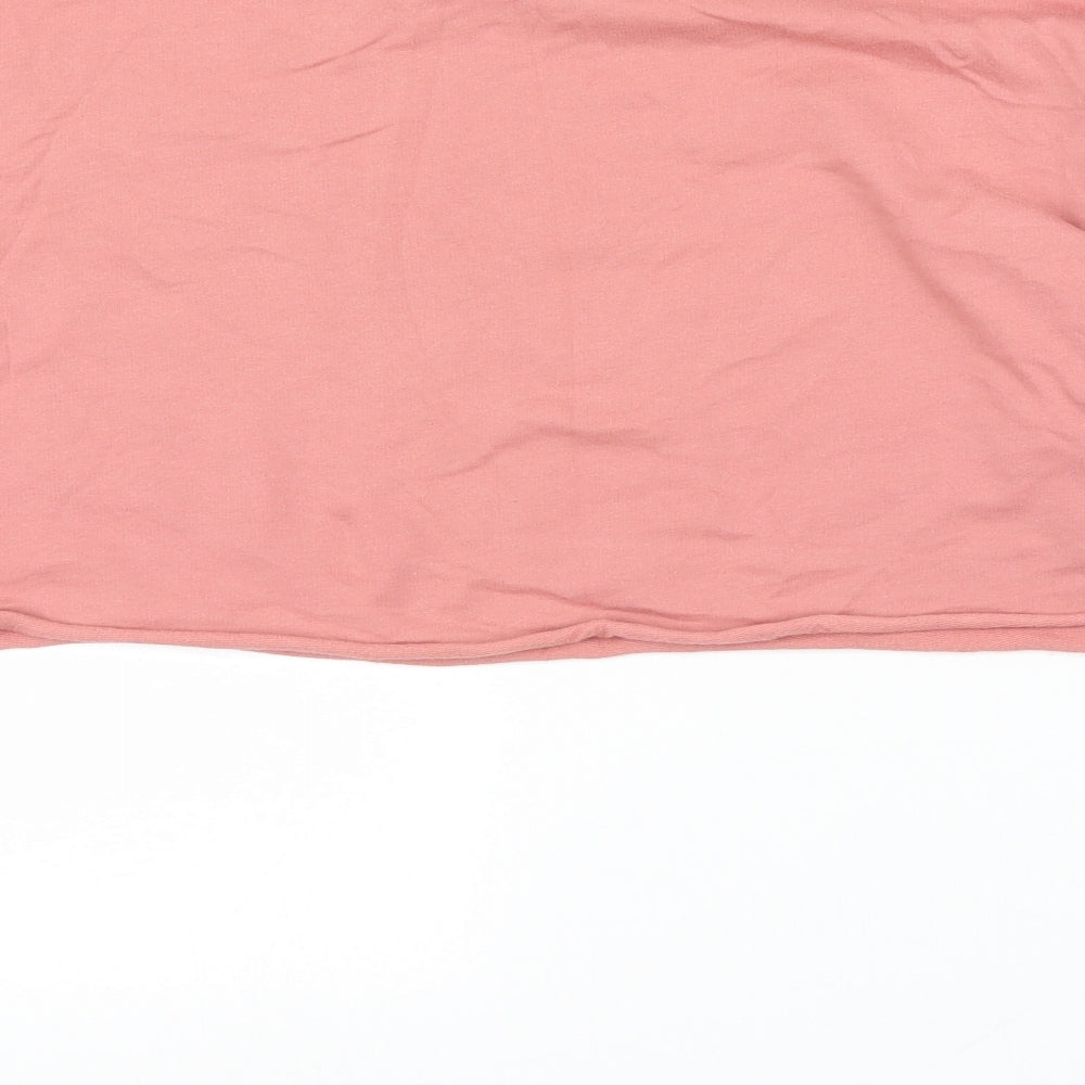 H&M Womens Pink Pullover Jumper Size M - Cropped