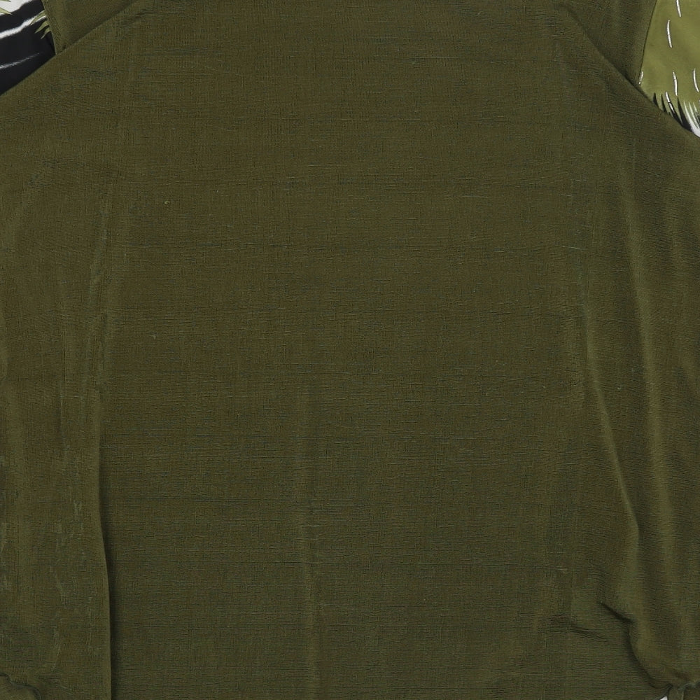 Preworn Womens Green Basic Blouse Size M