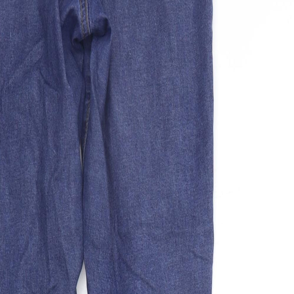 deniem co Womens Blue Straight Jeans Size 10 L28 in