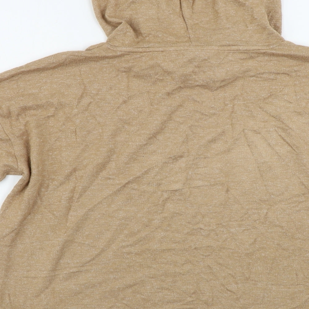 Marks and Spencer Womens Brown Pullover Hoodie Size 8