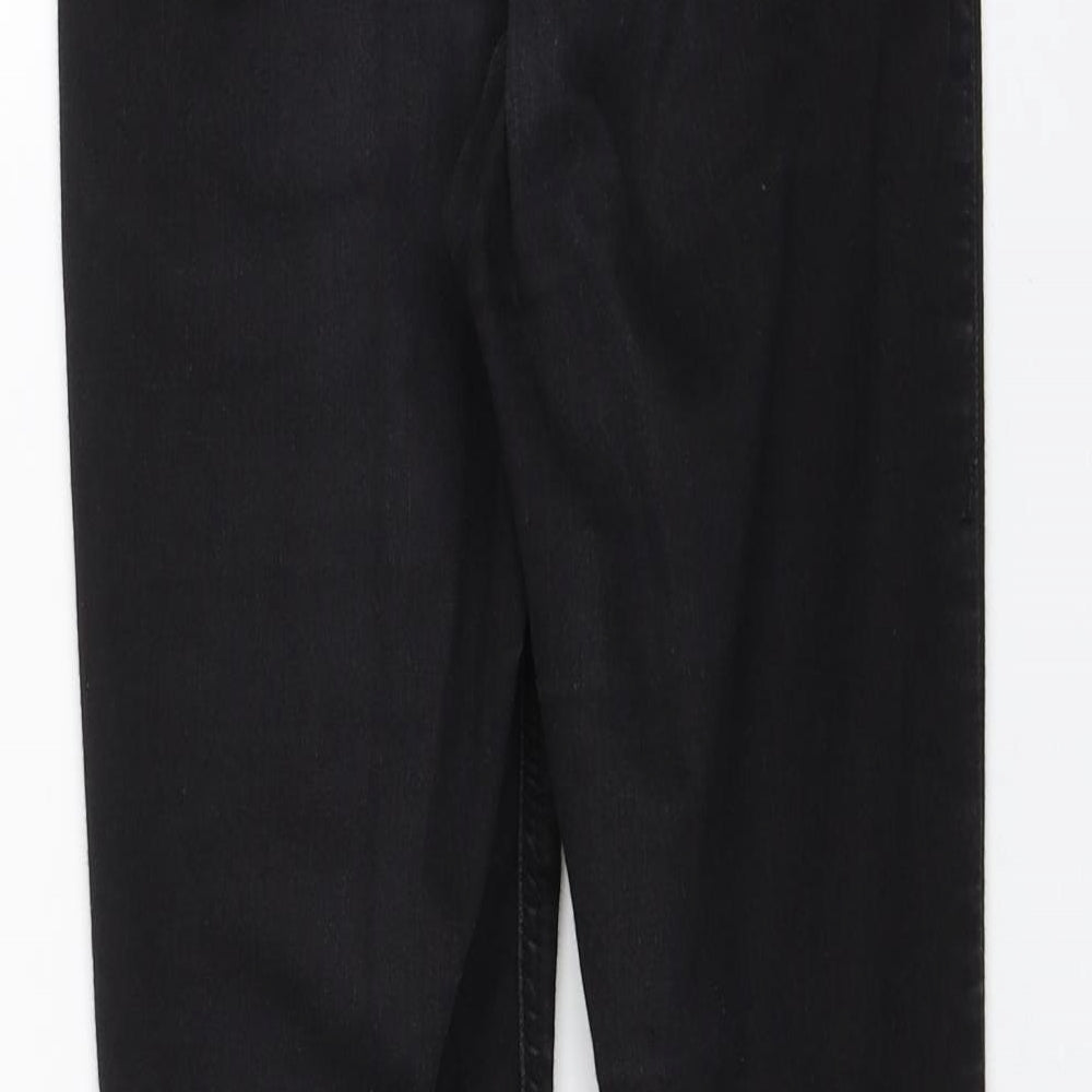 Topshop Womens Black Skinny Jeans Size 24 in L25 in
