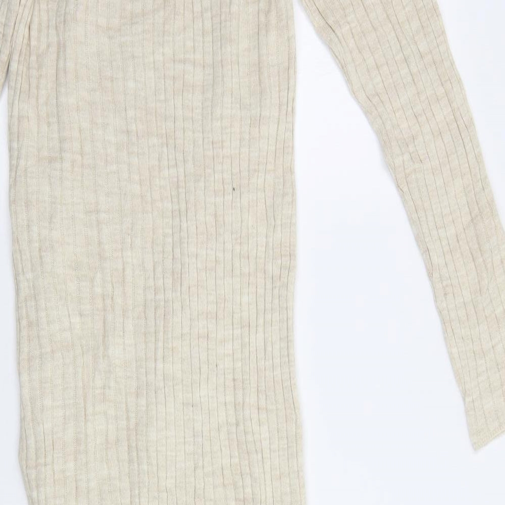 ASOS Womens Beige Jumper Dress Size 10