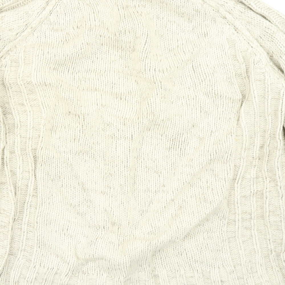 Tom Hagan Womens Beige Knit Pullover Jumper Size M