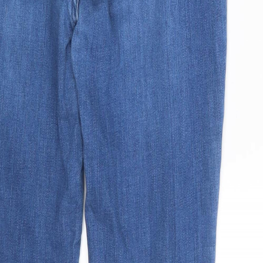 Preworn Womens Blue Denim Skinny Jeans Size 10 L27 in