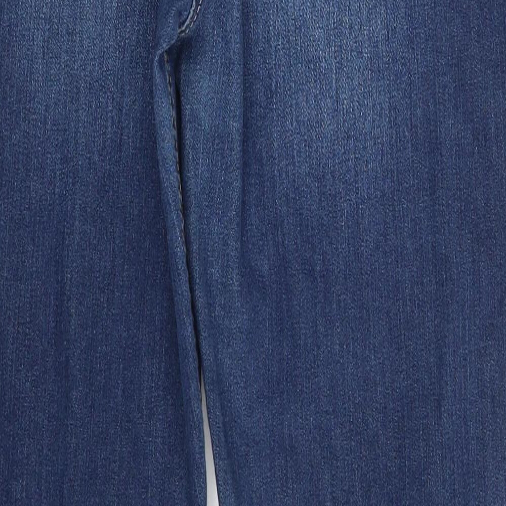 nnext Womens Blue Denim Straight Jeans Size 16 L31 in