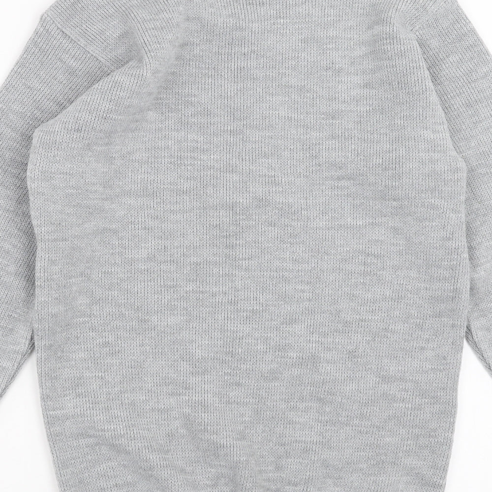 BOOHOO MAN Mens Grey Knit Pullover Jumper Size S - breaking bad christmas