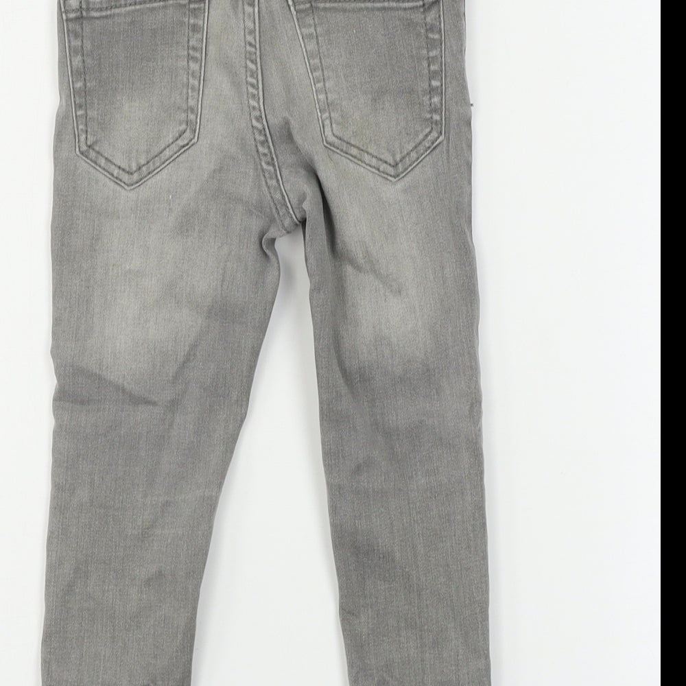 denim co Girls Grey Skinny Jeans Size 2 Years