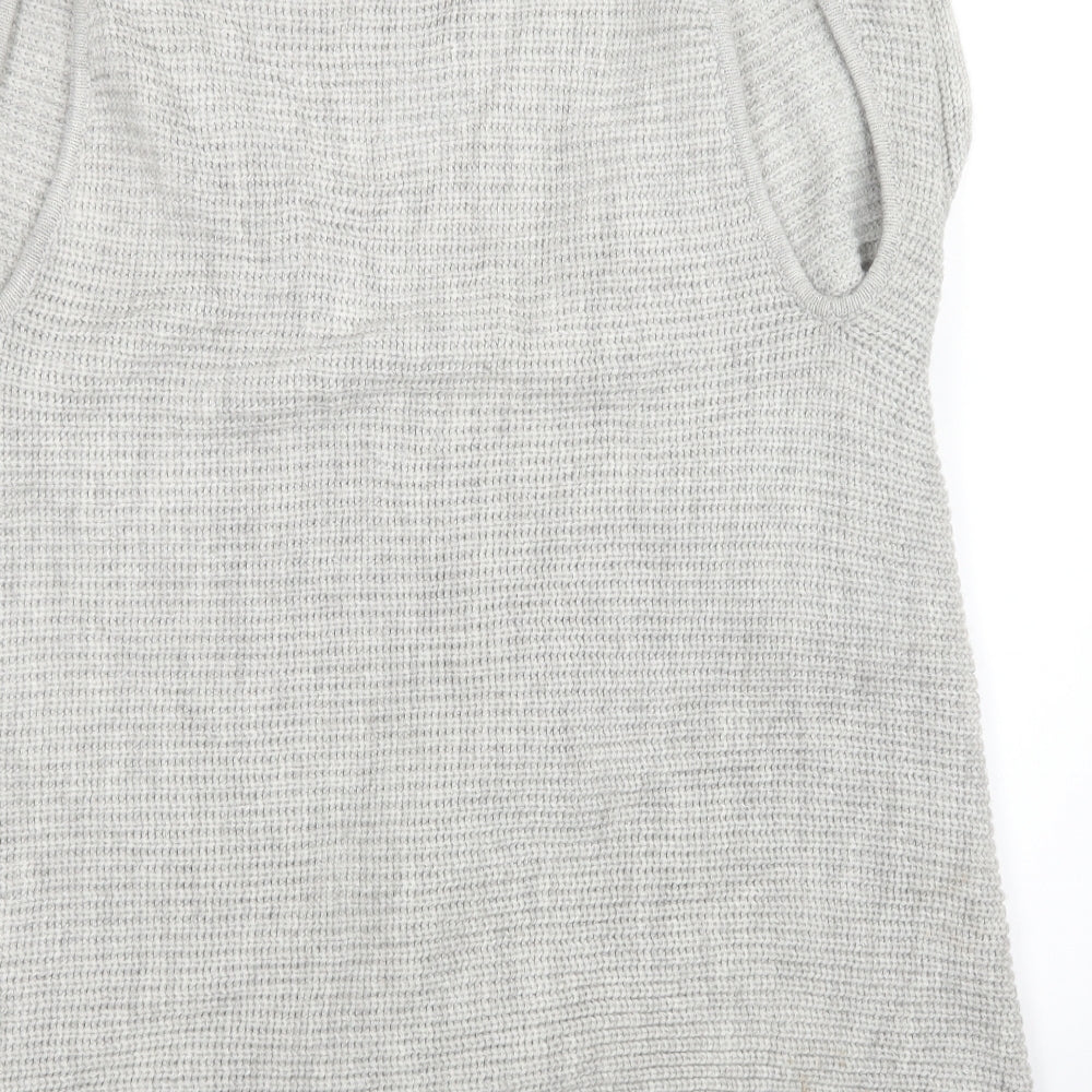 Marks and Spencer Womens Grey Knit Cardigan Jumper Size M