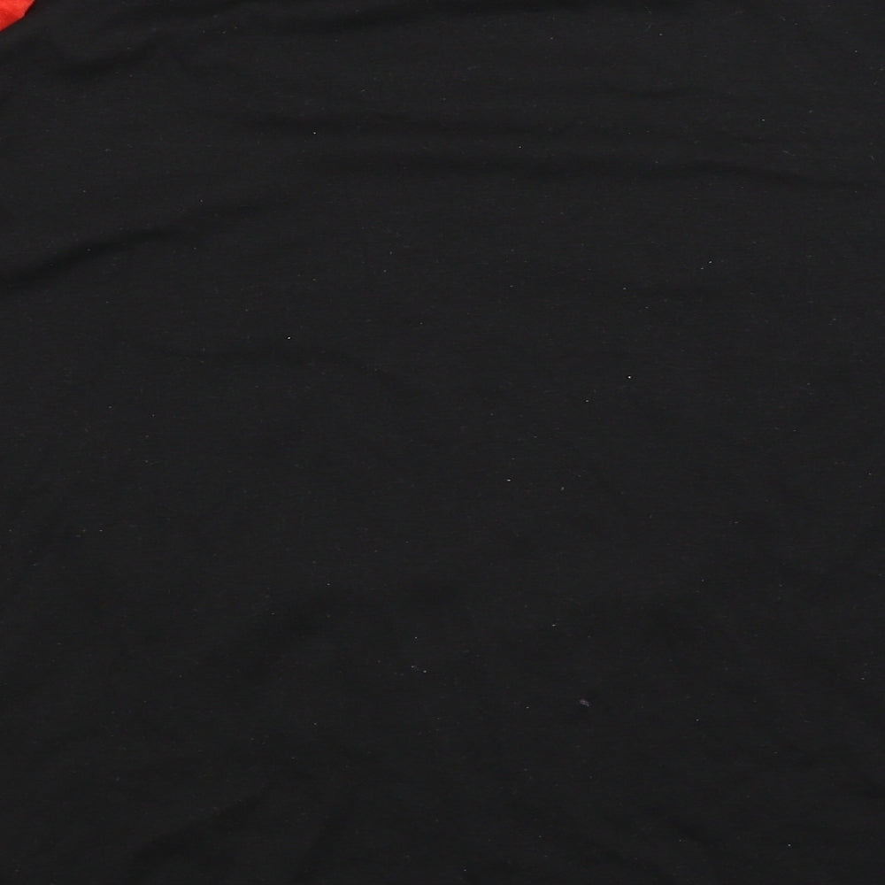 Preworn Mens Black Solid Pyjama Top Size L - Christmas 2020