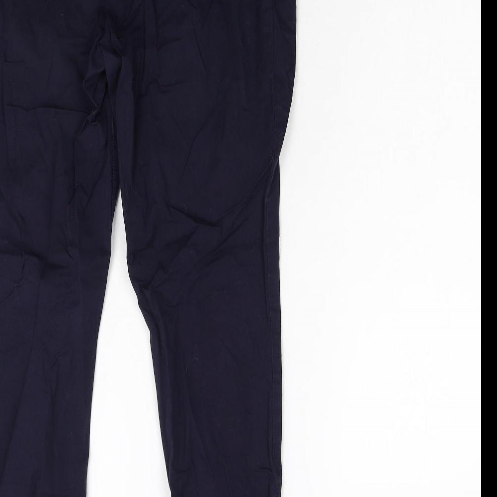 H&M Womens Blue Trousers Size 12 L27 in