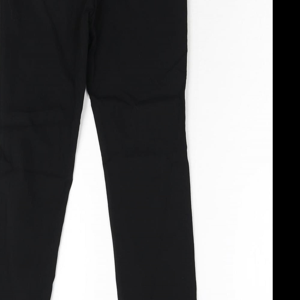 MNG Womens Black Trousers Size 10 L28 in