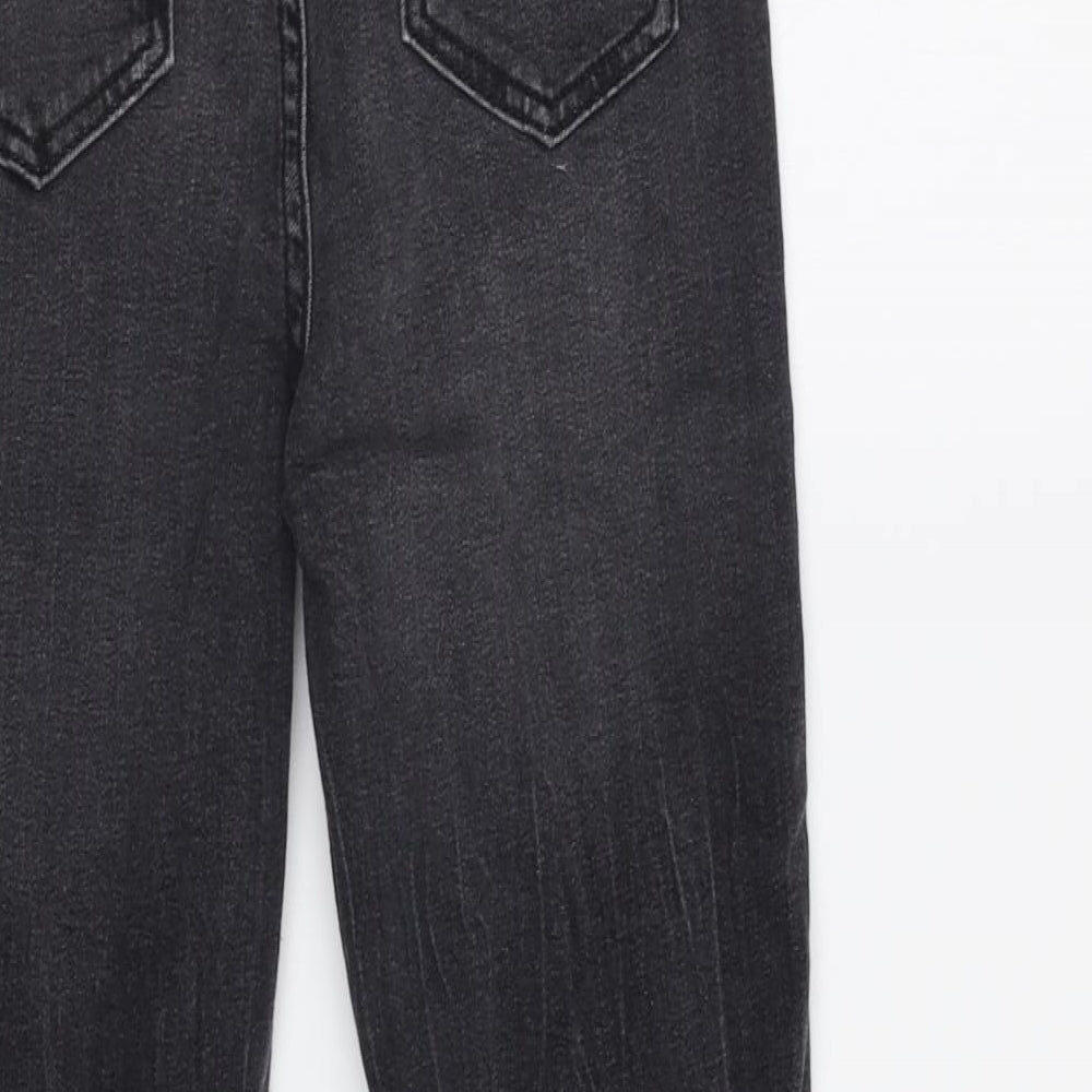 TU Girls Black Damask Skinny Jeans Size 12 Years