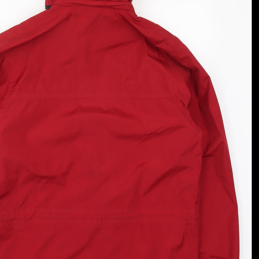 Kkrakatau Womens Red Jacket Coat Size 10