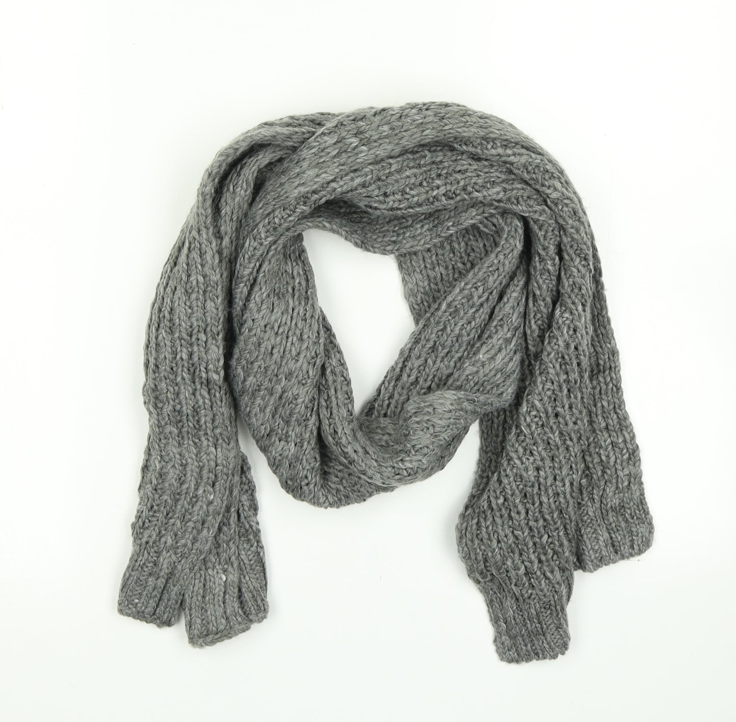 Priamrk Womens Grey Knit Scarf