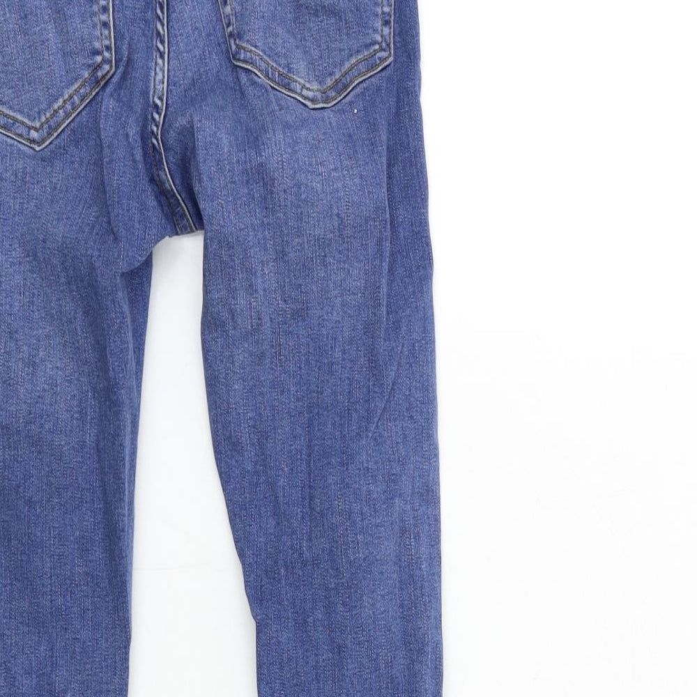Topshop Womens Blue Denim Skinny Jeans Size 26 in L28 in