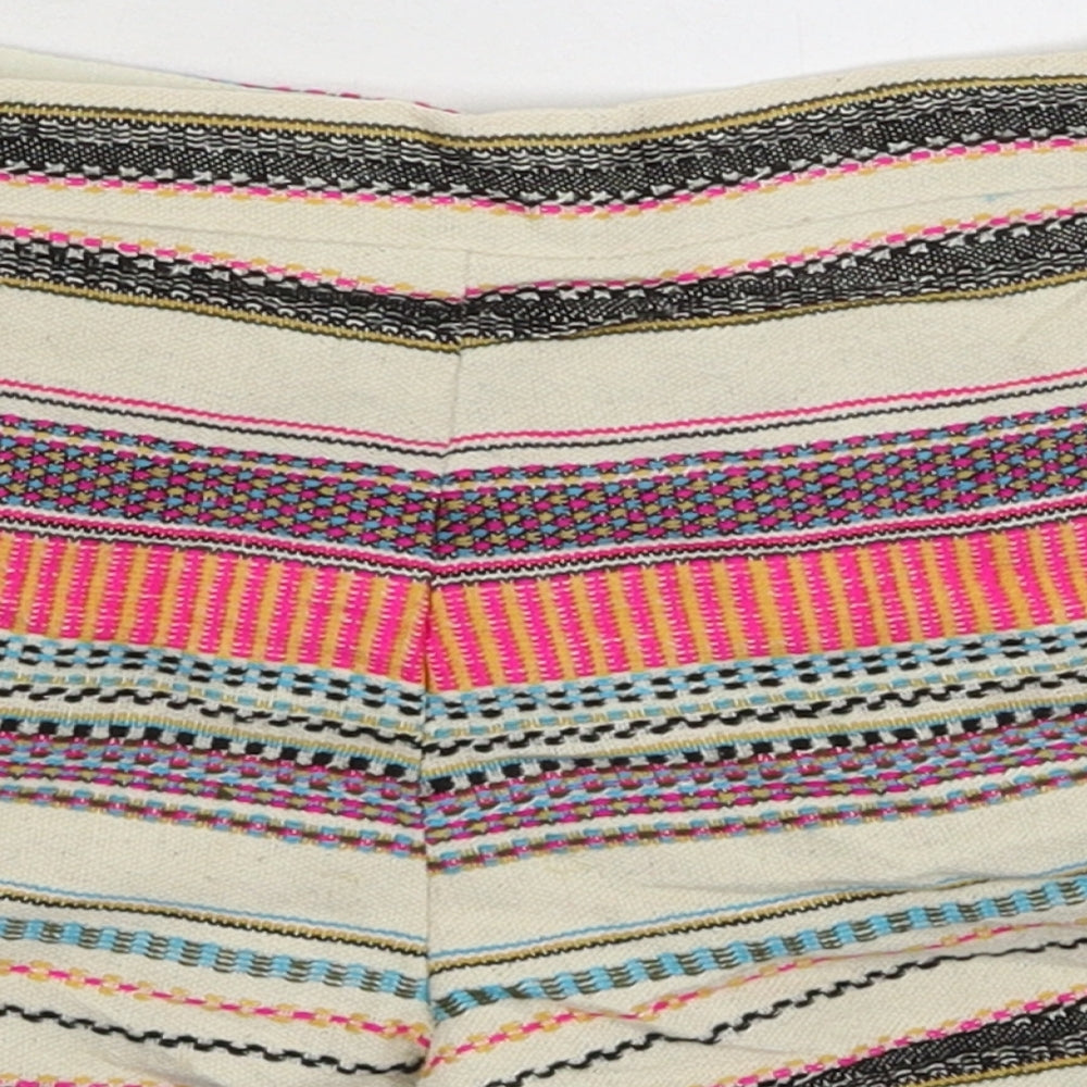 Matalan Girls Multicoloured Striped Mini Skort Size 5-6 Years