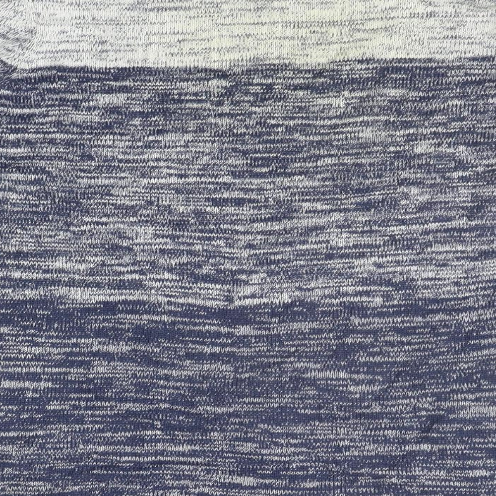 Smog Mens Blue Striped Pullover Jumper Size XS