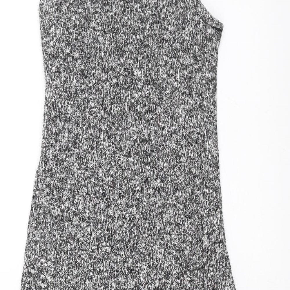 Monteau Womens Grey Knit Tank Dress Size S