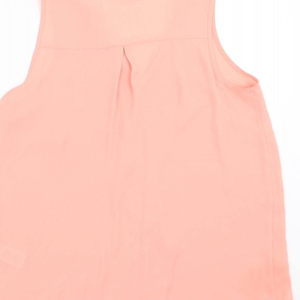 Marks and Spencer Womens Pink Basic Blouse Size 10