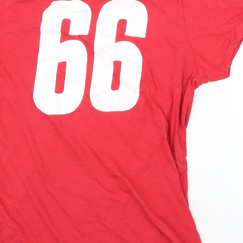 Primark Womens Red Basic T-Shirt Size M - England Football