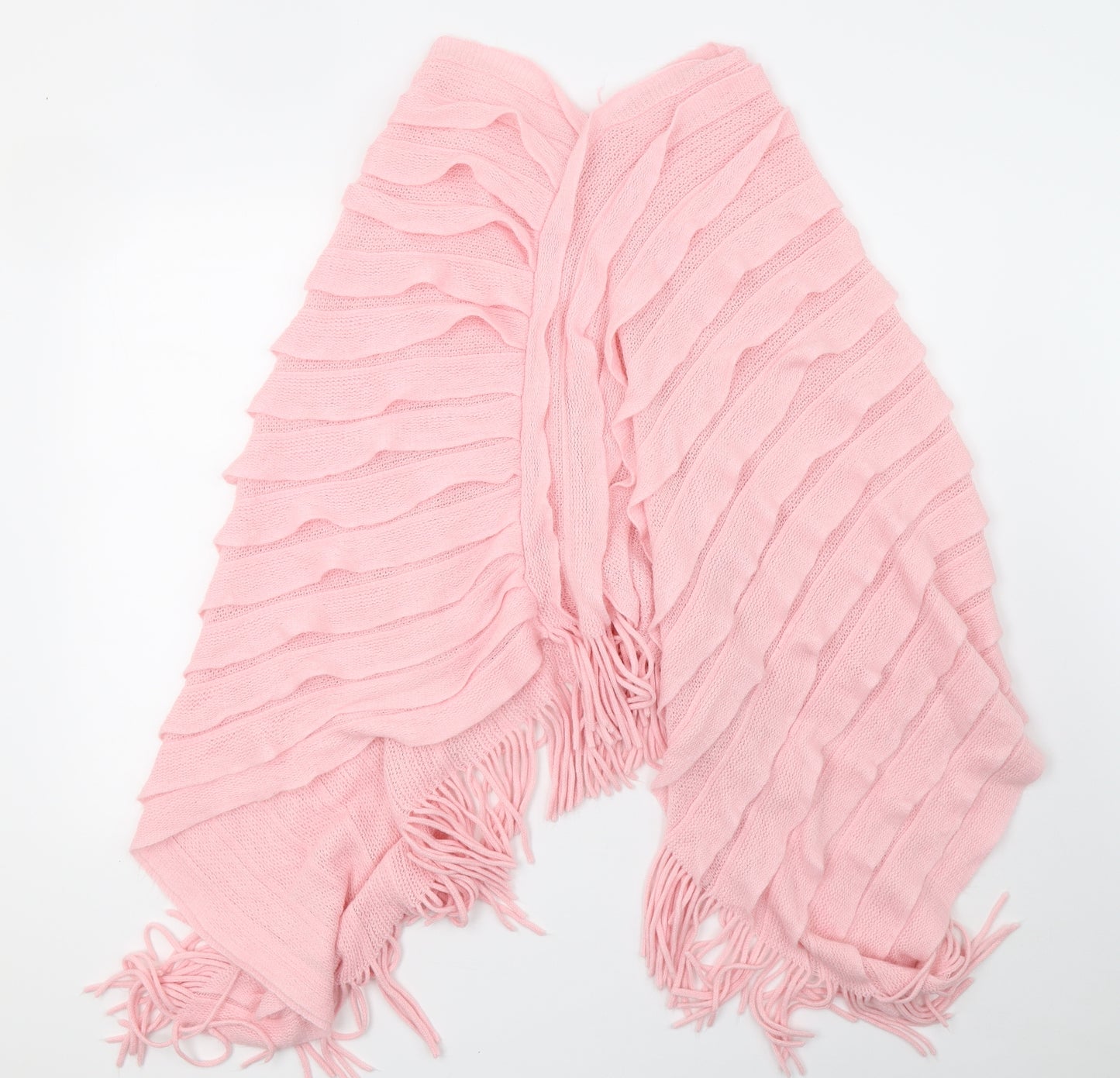 melissa Womens Pink Knit Shawl/Wrap