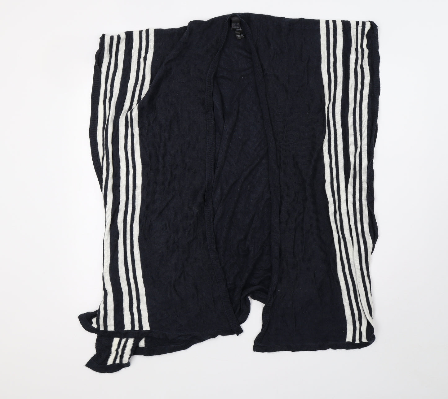 Marks and Spencer Womens Blue Striped Knit Shawl/Wrap
