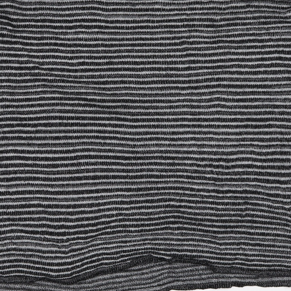 TALLY WEiJL Womens Grey Striped Pullover Jumper Size M