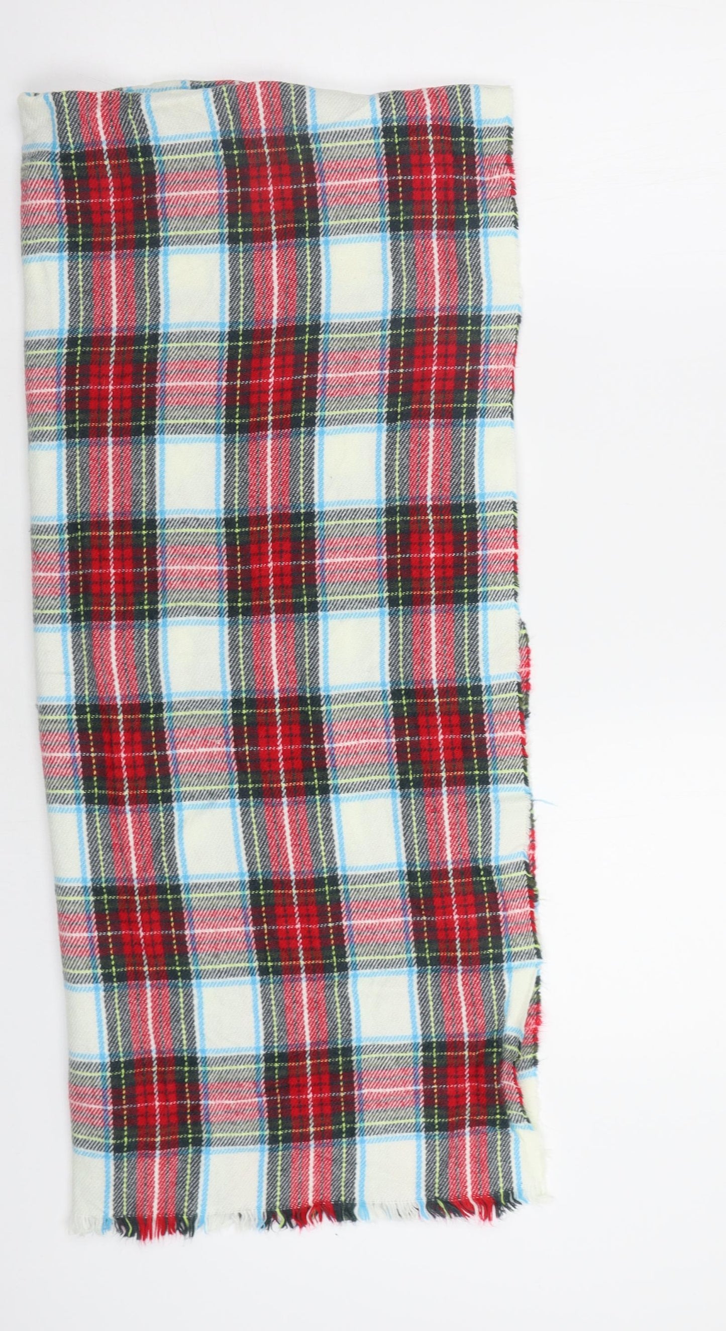 Preworn Womens Multicoloured Check Shawl/Wrap