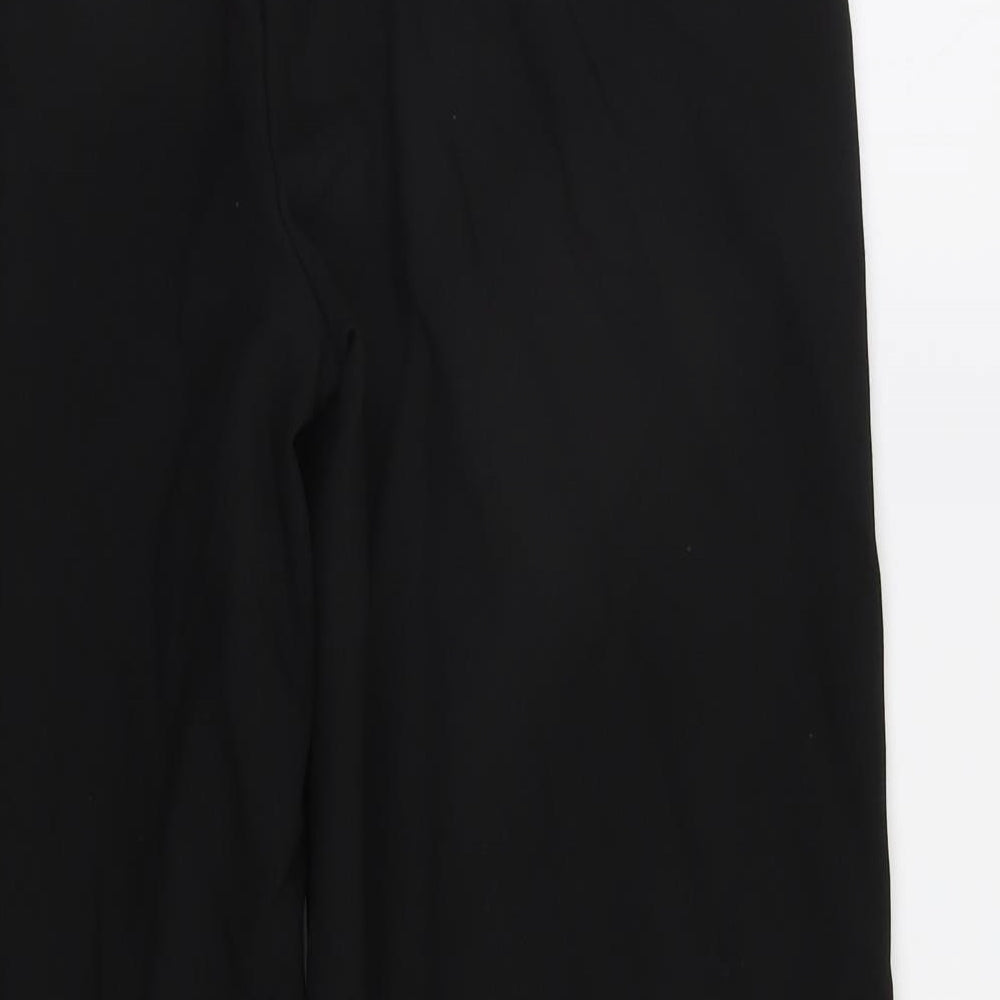 M&S Womens Black Dress Pants Trousers Size 14 L27 in