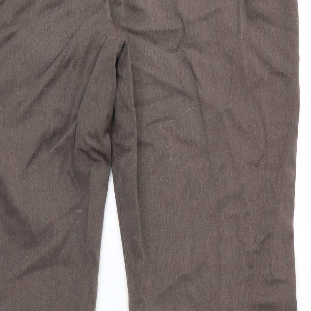 Marks and Spencer Womens Brown Trousers Size 12 L27 in - Marks and Spencer