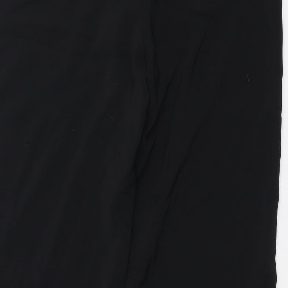 Marks and Spencer Womens Black Trousers Size 14 L27 in