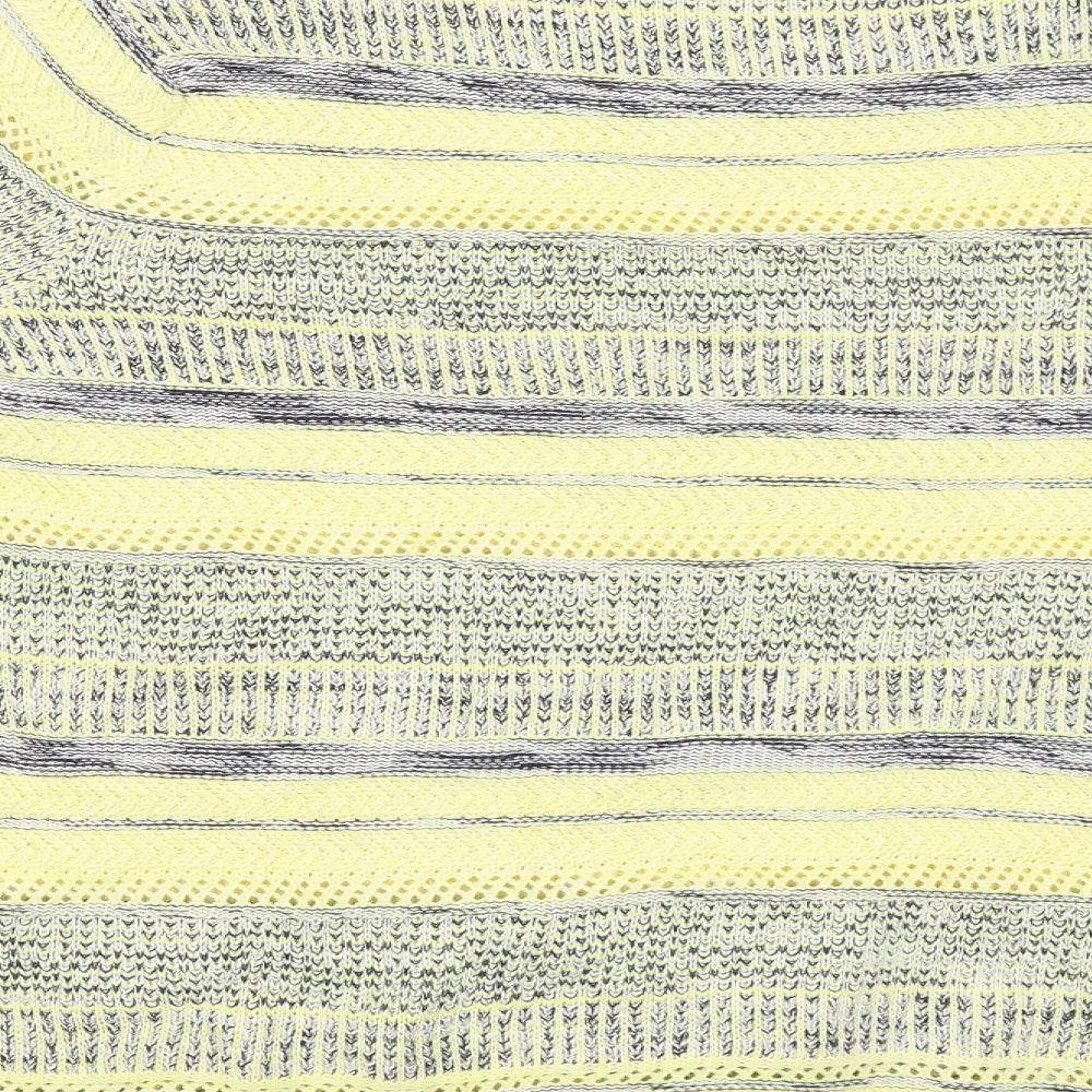 Julipa Womens Yellow Striped Pullover Jumper Size 16