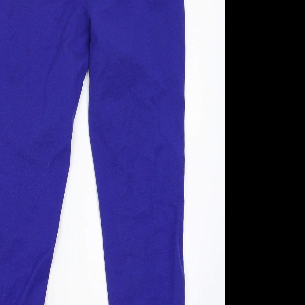 M&Sq Womens Blue Trousers Size 10 L23 in
