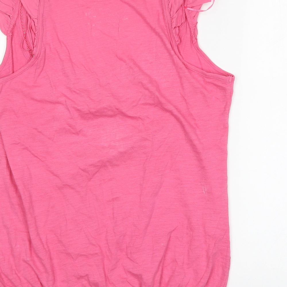 Red Herring Womens Pink Basic Blouse Size 12