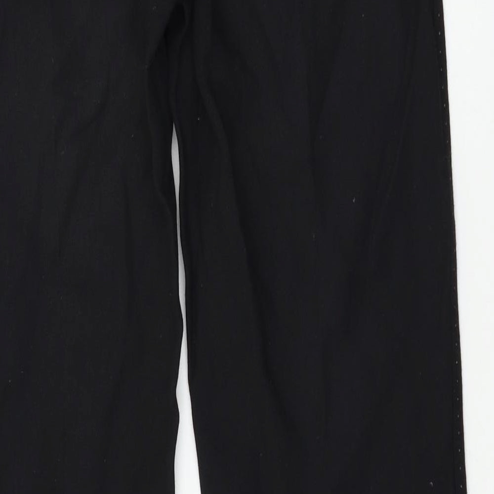 M&S Womens Black Trousers Size 8 L30 in