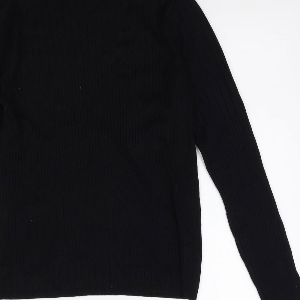 m&s Womens Black Pullover Jumper Size 12