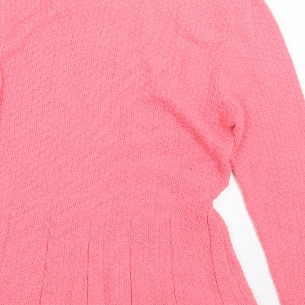 NEXT Womens Pink Knit Pullover Jumper Size 12