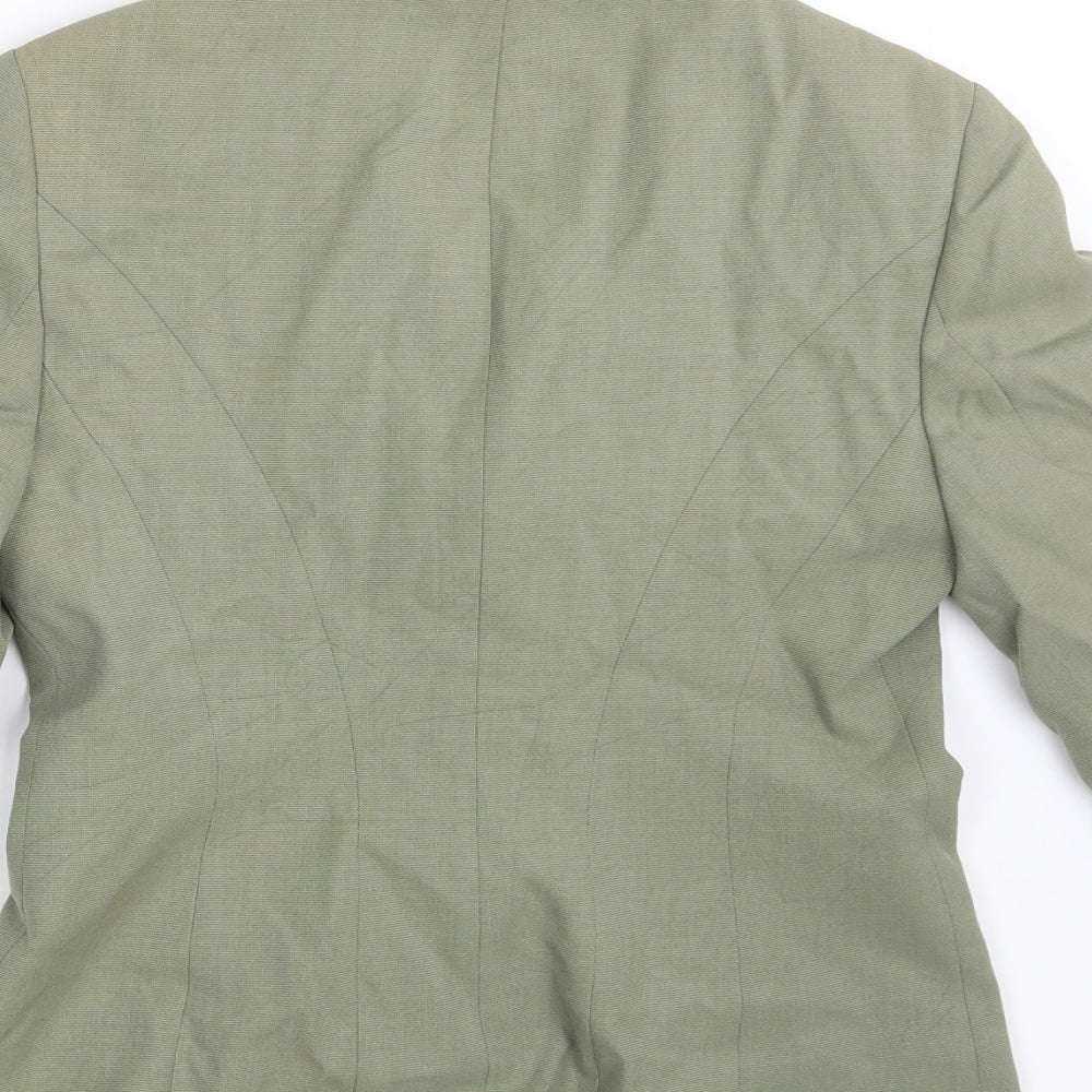 Anne Brooks Womens Green Jacket Blazer Size 8