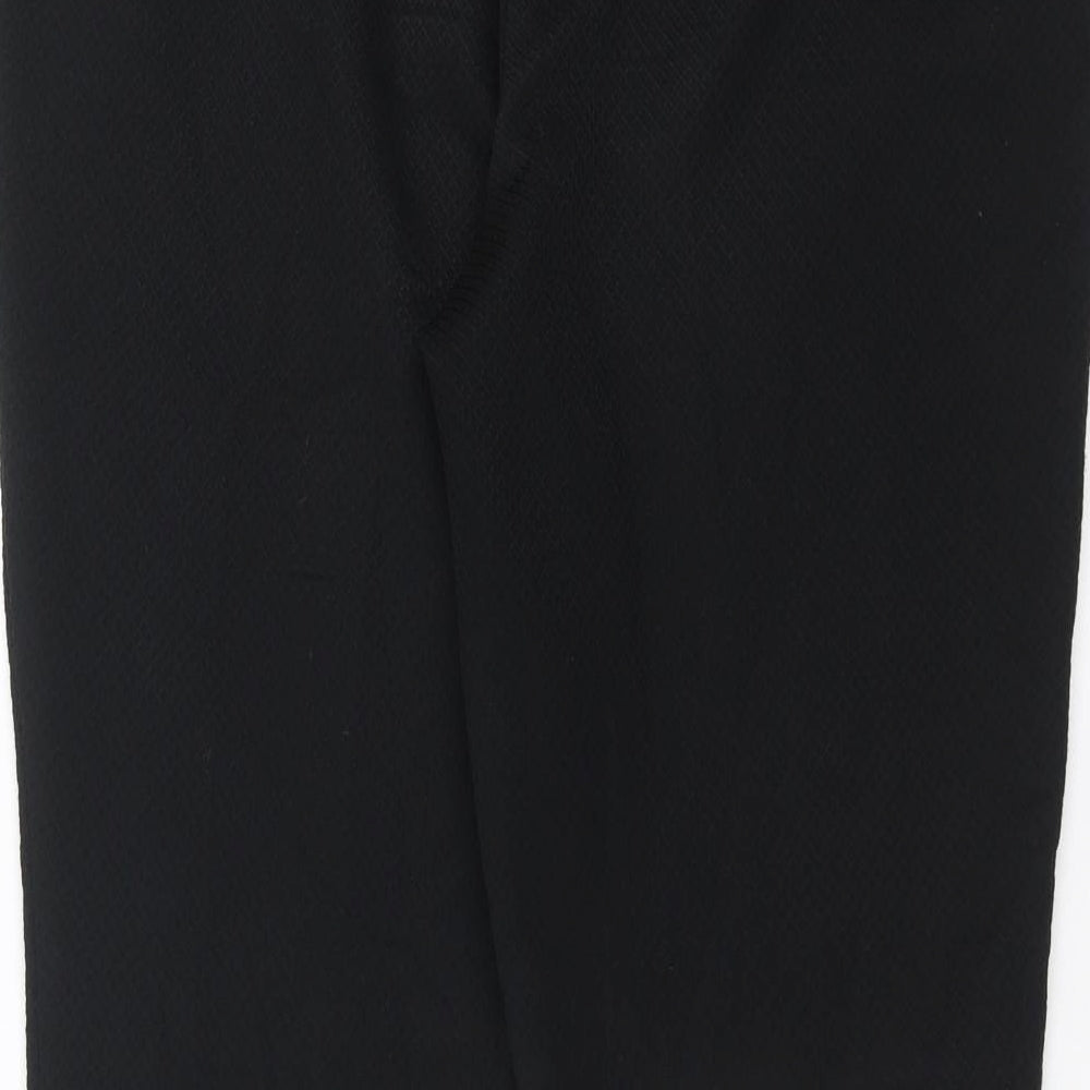 F&F Womens Black Argyle/Diamond Trousers Size 34 in L26 in