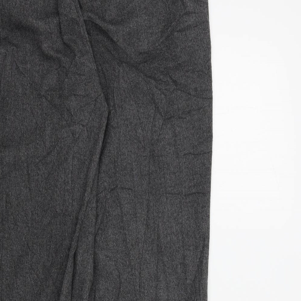 Zara Womens Grey Trousers Size 42 L26 in