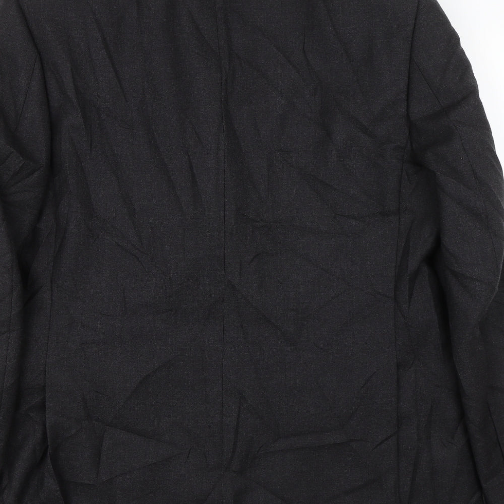 M&S Mens Black Jacket Suit Jacket Size M