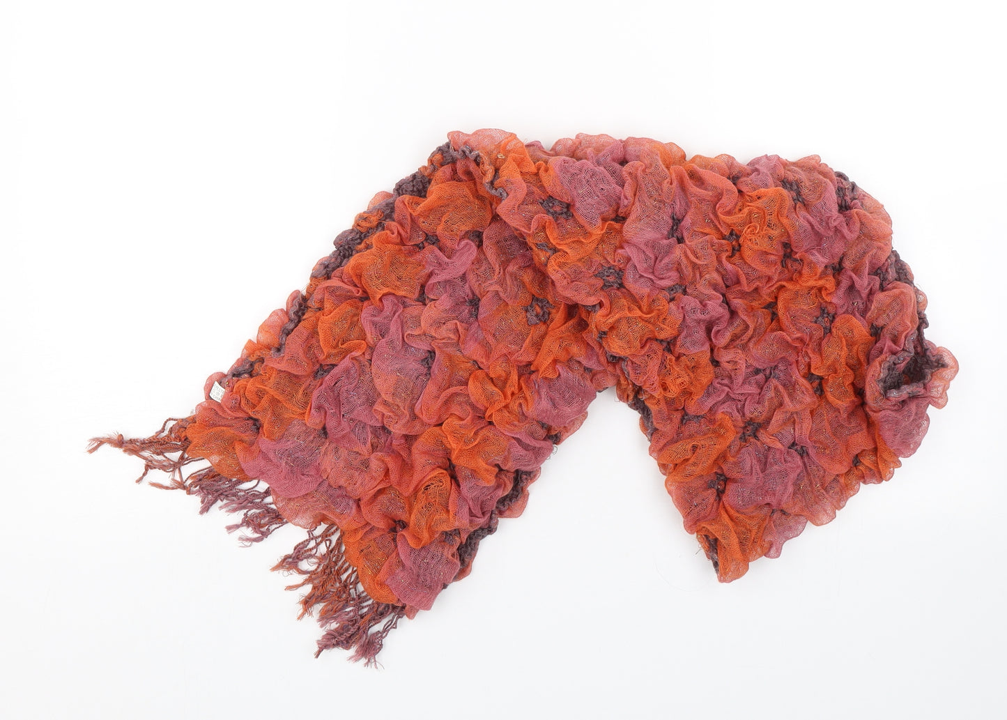 Preworn Womens Orange Scarf