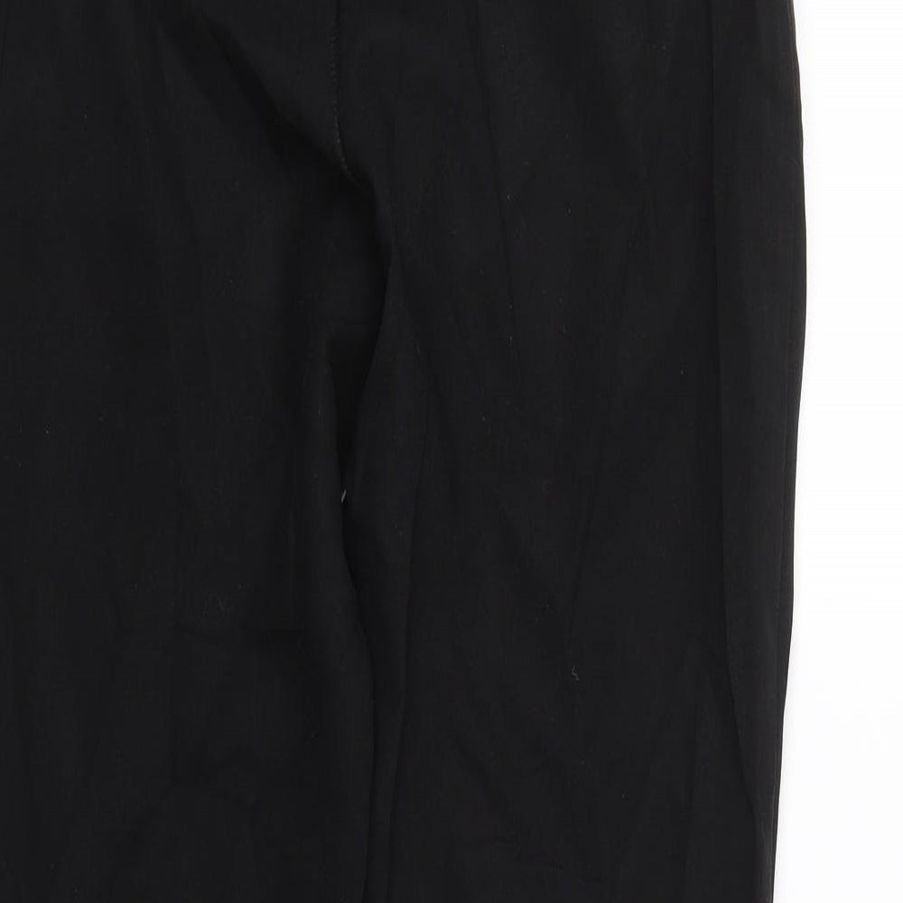 Peacocks Womens Black Trousers Size 8 L26 in