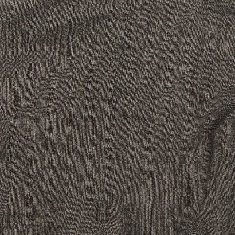 IKKS Womens Grey Jacket Blazer Size 14