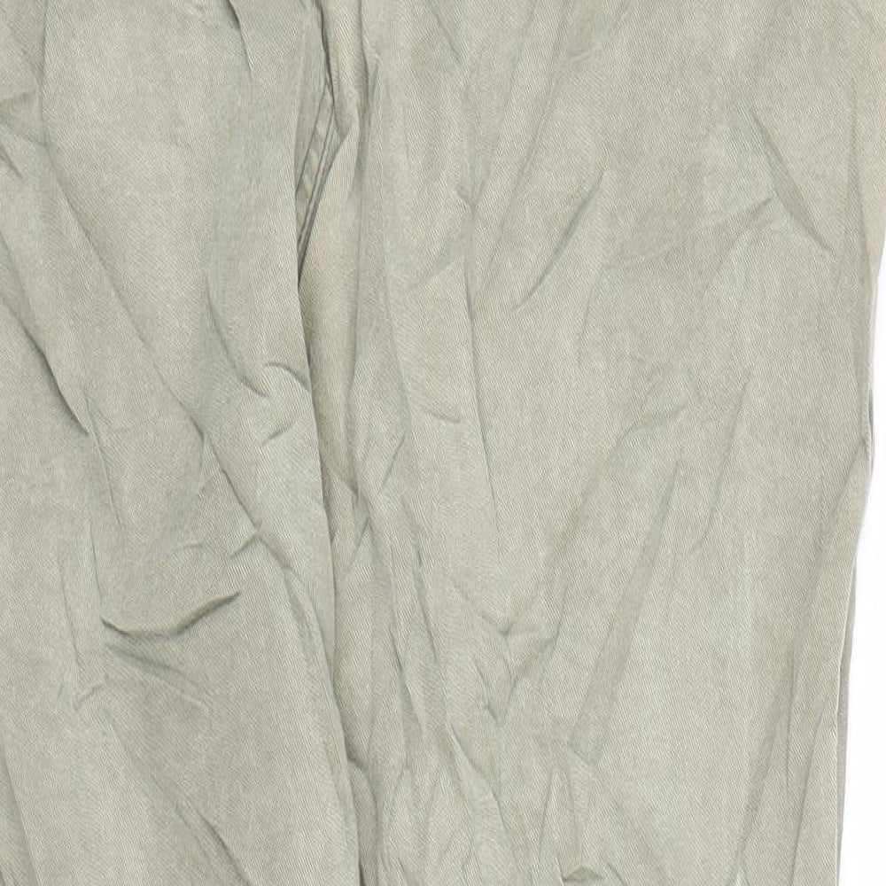 Primark Womens Green Carpenter Trousers Size 12 L25 in