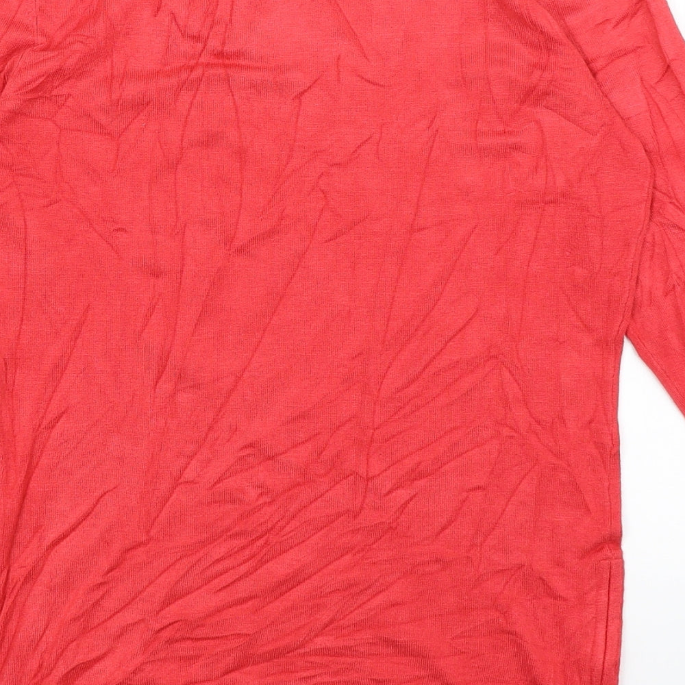 HEMA Womens Red Basic T-Shirt Size S